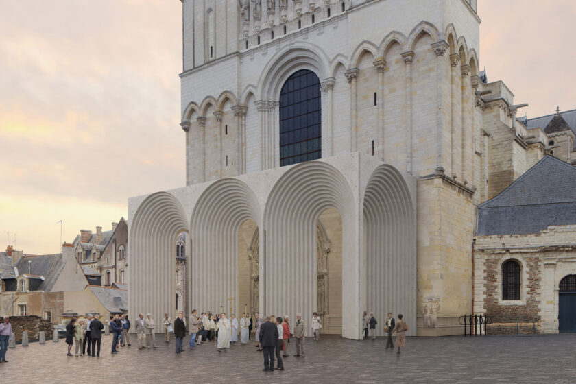 Přístavba katedrály Saint-Maurice