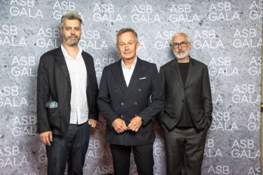 Zleva: Ondrej Kopečný, Ladislav Grebec, Rudolf Netík, Hansgrohe