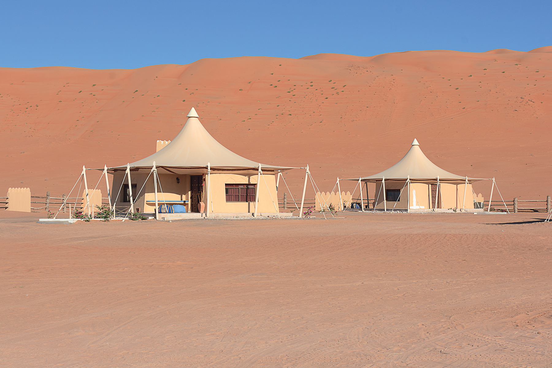 Ubytování v ománské poušti