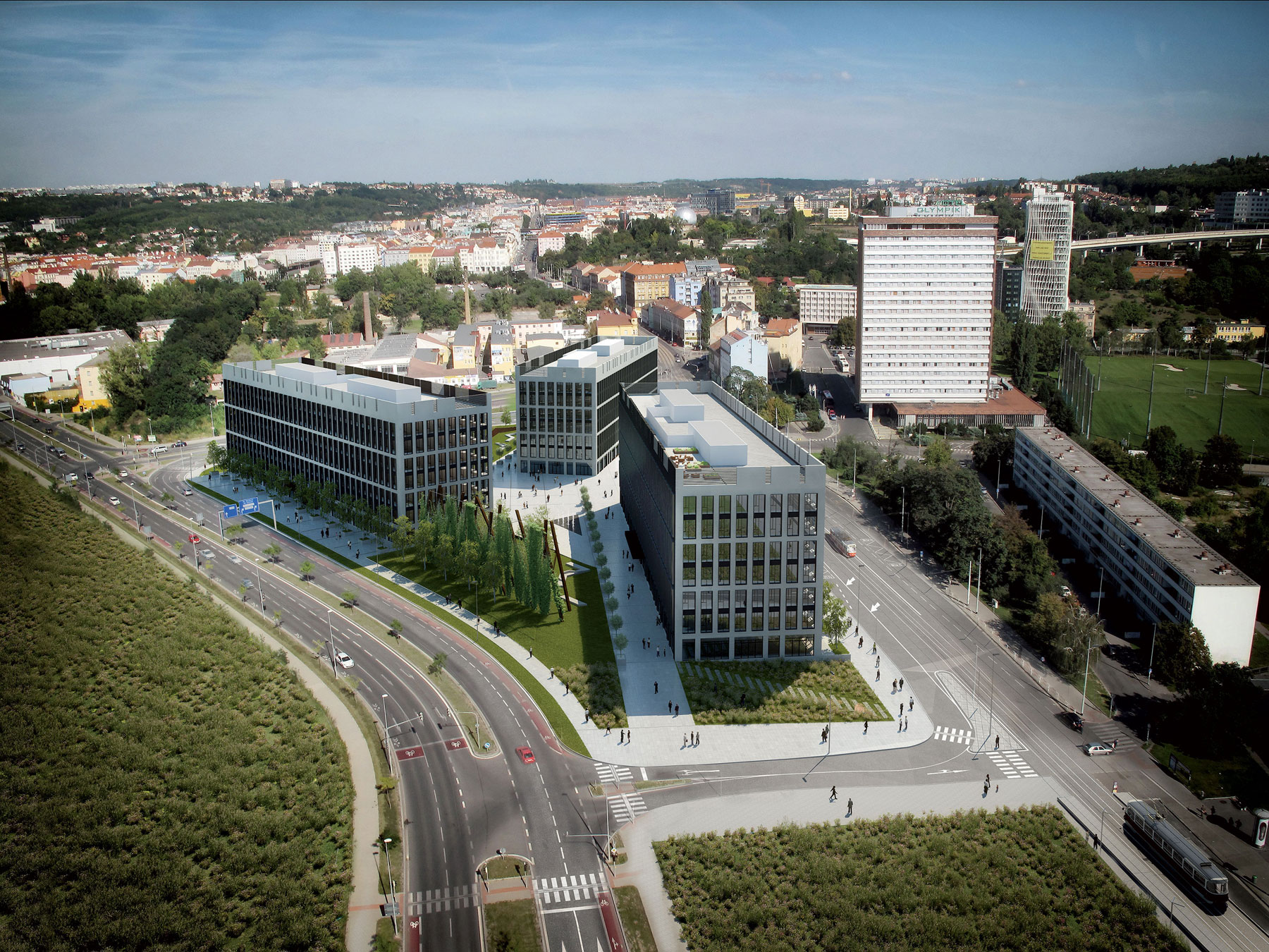 Projekt splňuje přísné podmínky pro ekologickou výstavbu a je držitelem precertifikace LEED.