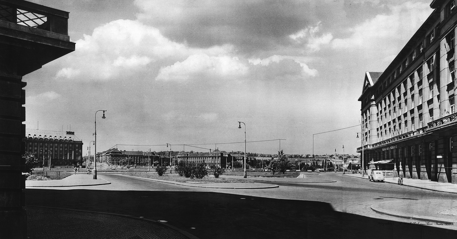 Panorama Vítězného náměstí, 1957