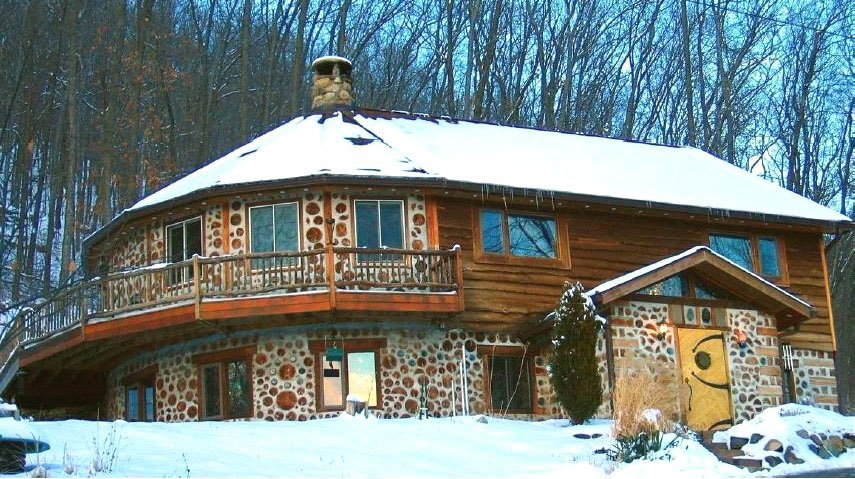 Cordwood – starověká technologie znovu v módě - foto - Rob-Roy