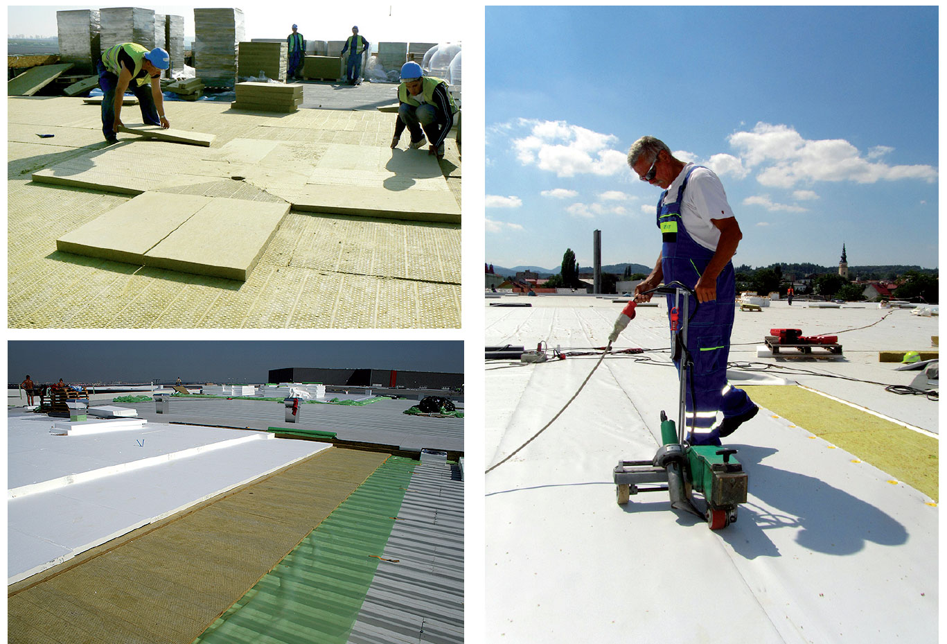 Obr. 2  Systém PROTECT ROOF® zahrnuje variantní řešení střech s minerálními izolacemi, pěnovým polystyrenem a PIR.