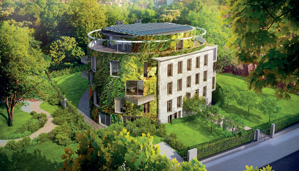 Bubeneč Gardens: Inteligentní bydlení s vertikální zahradou