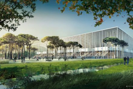 Herzog & de Meuron staví energeticky soběstačný fotbalový stadion