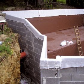 Hydroizolace  spodní stavby mPVC fólií