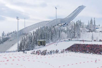 Ikonický skokanský můstek v Oslu