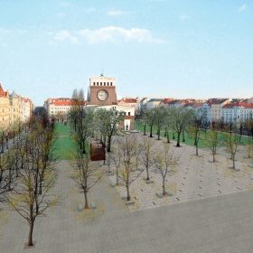 Proměna náměstí u Plečnikova kostela