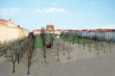 Proměna náměstí u Plečnikova kostela