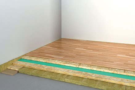 Realizace akustické izolace lehké podlahy