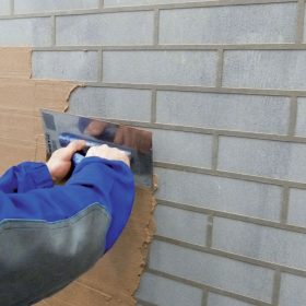 Imitace obkladu z cihel pomocí kreativních omítek