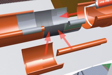 Okapové systémy – řešení hliníkových žlabových spojů
