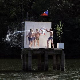 Sauna uprostřed přehrady (už není)