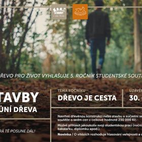 Příležitost pro studenty – navrhněte stavbu s vůní dřeva a vyhrajte!