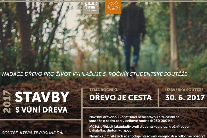 Příležitost pro studenty – navrhněte stavbu s vůní dřeva a vyhrajte!