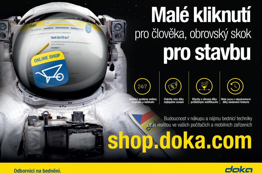 Shop.doka.com přináší nové možnosti v nákupu a nájmu bednicí techniky