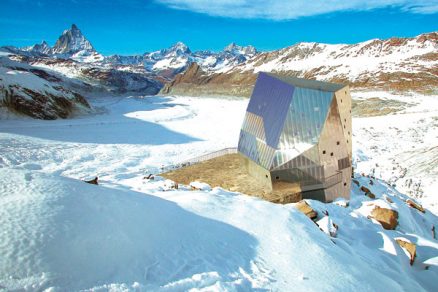 Monte Rosa Hut: Situace ostrova