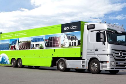 Schüco Demotruck je zpět, tentokrát se zaměřením na solární systémy